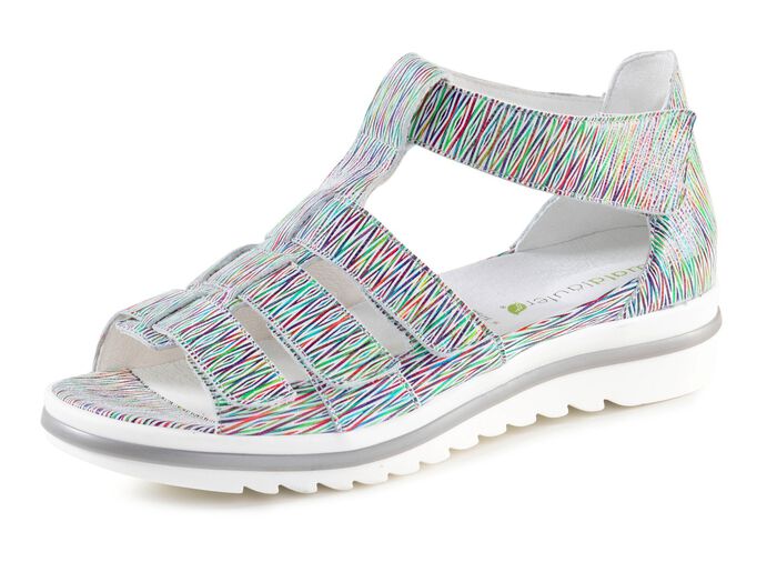 Waldl&auml;ufer, bequeme Damen-Sandalen, Weite H, mit herausnehmbarem Fussbett 