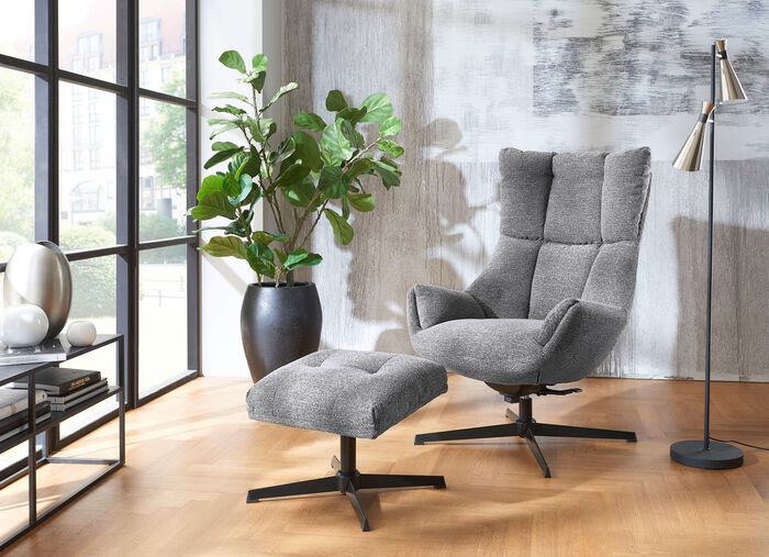 Relaxsessel mit Hocker 