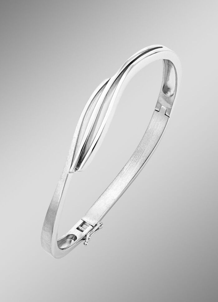 Stilvoller Armreif, glänzend/mattiert 