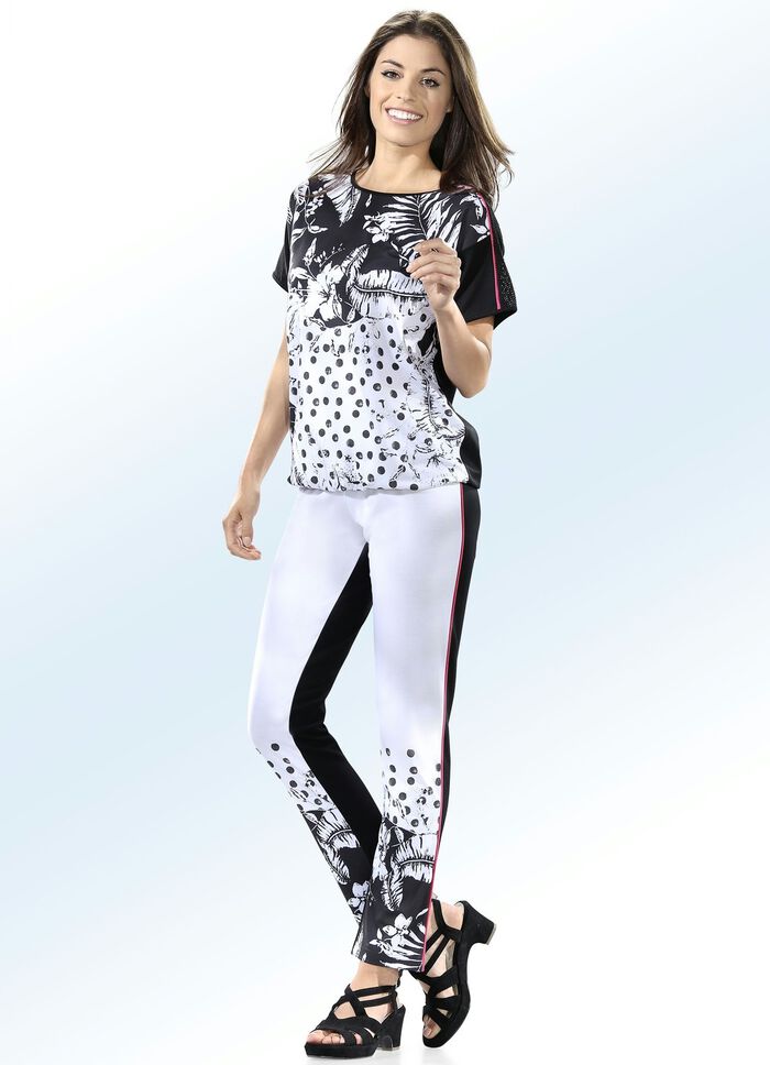 Hose mit Reissverschluss-Zierblende 