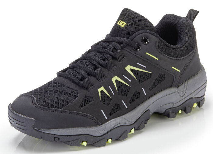 Schnürschuh mit angenehmer Polsterung SCHWARZ-LIMETTE