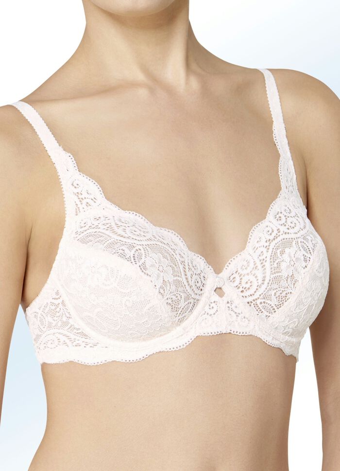 Triumph Amourette Bügel-BH mit Elastikspitze WEISS