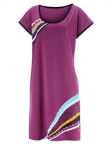 Zweierpack Nachthemden, kürzer geschnitten aus Baumwolle 