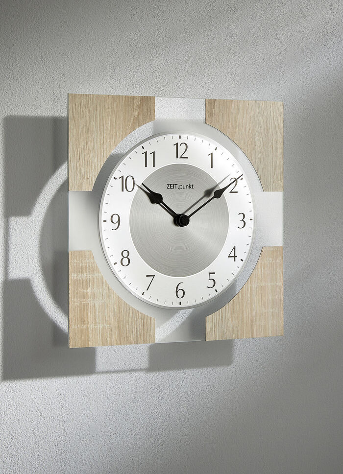 Wanduhr aus massivem Holz SONOMA