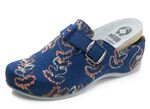 Mubb Pantoffel mit Stickmuster BLAU