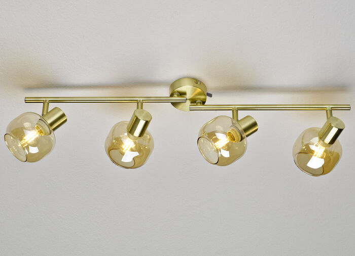 Stilechte Deckenleuchten mit get&ouml;ntem Glas 