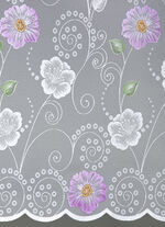 Kleinfenster-Vorhang mit Stangendurchzug FLIEDER