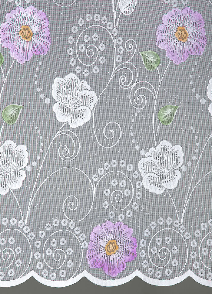 Kleinfenster-Vorhang mit Stangendurchzug FLIEDER