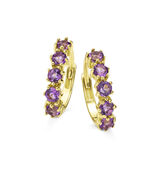 Ohrringe mit echt Amethyst 