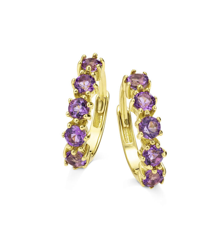 Ohrringe mit echt Amethyst 