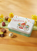 Dose aus Metall «Schönste Grüße vom Osterhasen»