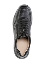 GINO GALANTE, klassische Herren-Sneaker, mit Reissverschluss SCHWARZ