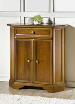 Kommodenserie mit messingfarbenen Metallknöpfen NUSSBAUM