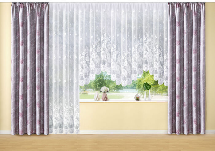 Übergardine mit Universalschienenband BORDEAUX