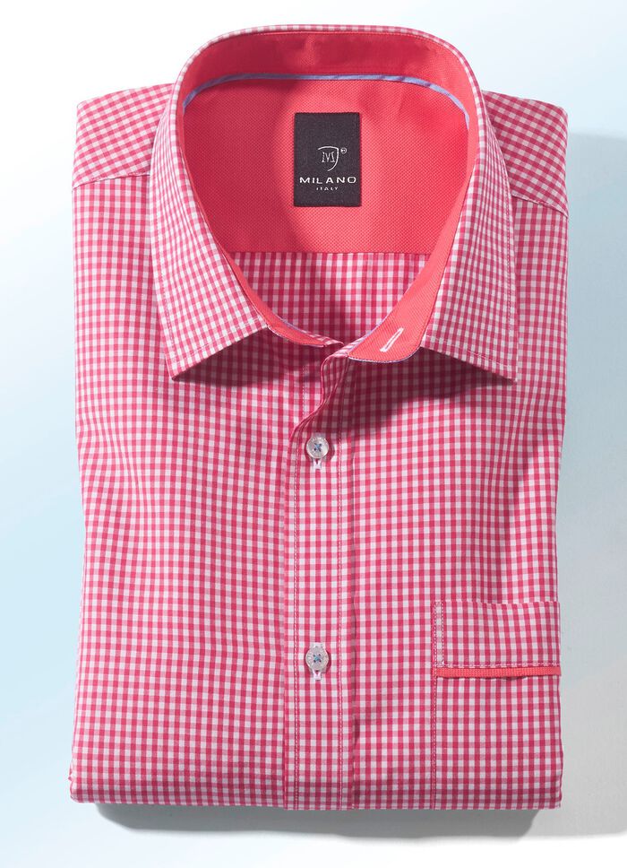 &laquo;Milano Italy&raquo;- Hemd in Kurz-und Langarm in 4 Farben 