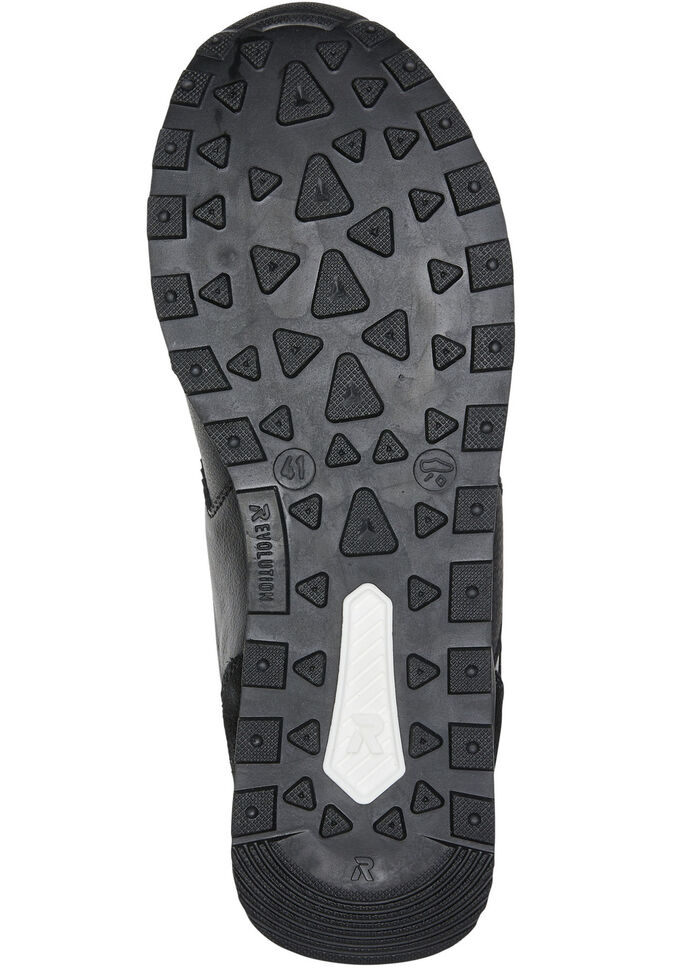 Schnür-Sneaker mit herausnehmbarem Textilfussbett SCHWARZ