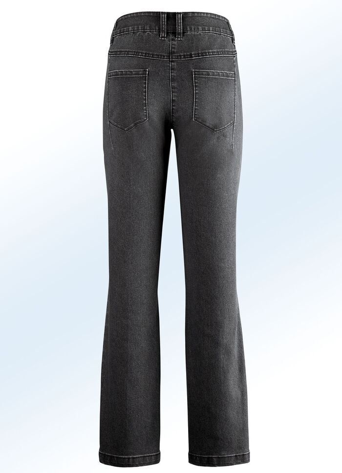 Jeans in angesagter Boot Cut-Form SCHWARZ