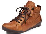 Andrea Conti, sportive Damen-Boots, mit herausnehmbarem Fussbett COGNAC