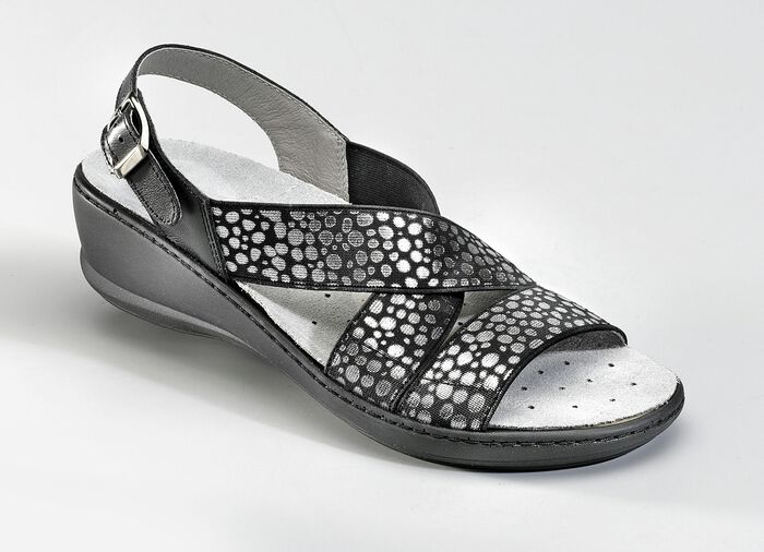 Sandalette in verschiedenen Farben SCHWARZ