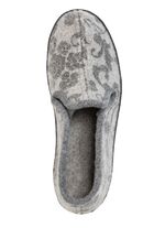 Floral bedruckter Wollfilz-Hausschuh 