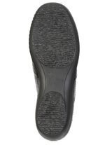 ELENA EDEN, bequeme Damen-Slipper, Weite H, mit herausnehmbarem Fussbett SCHWARZ
