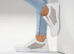 ELENA EDEN, sommerliche Damen-Sneaker, Weite G, mit herausnehmbarem Fussbett NATURWEISS