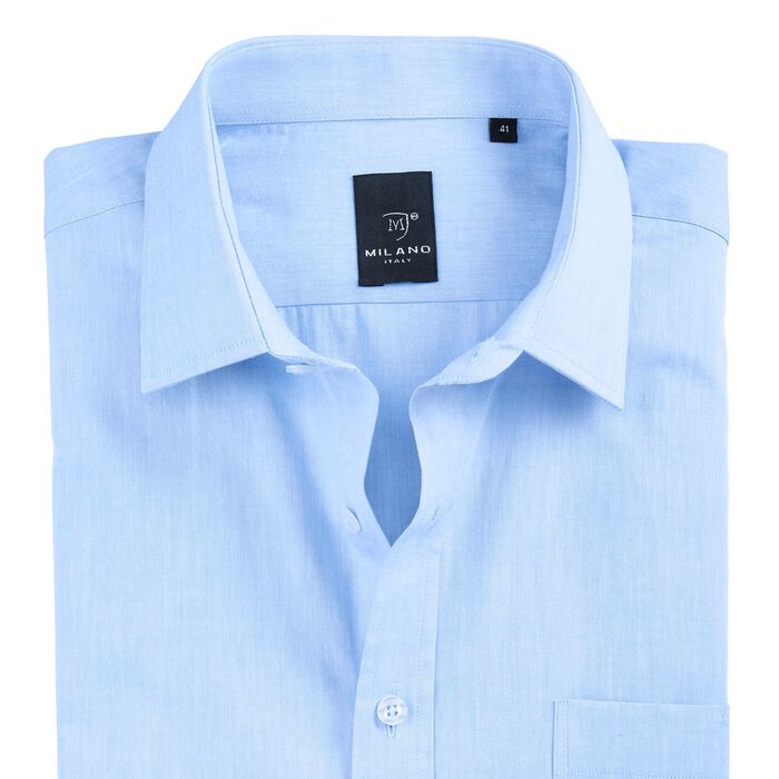 Langarm-Hemd von &laquo;Milano Italy&raquo; mit Kentkragen in 5 Farben 