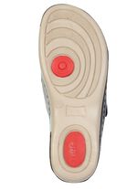 ELENA EDEN, klassische Damen-Pantoletten, Weite G, mit Klettverschluss SCHWARZ