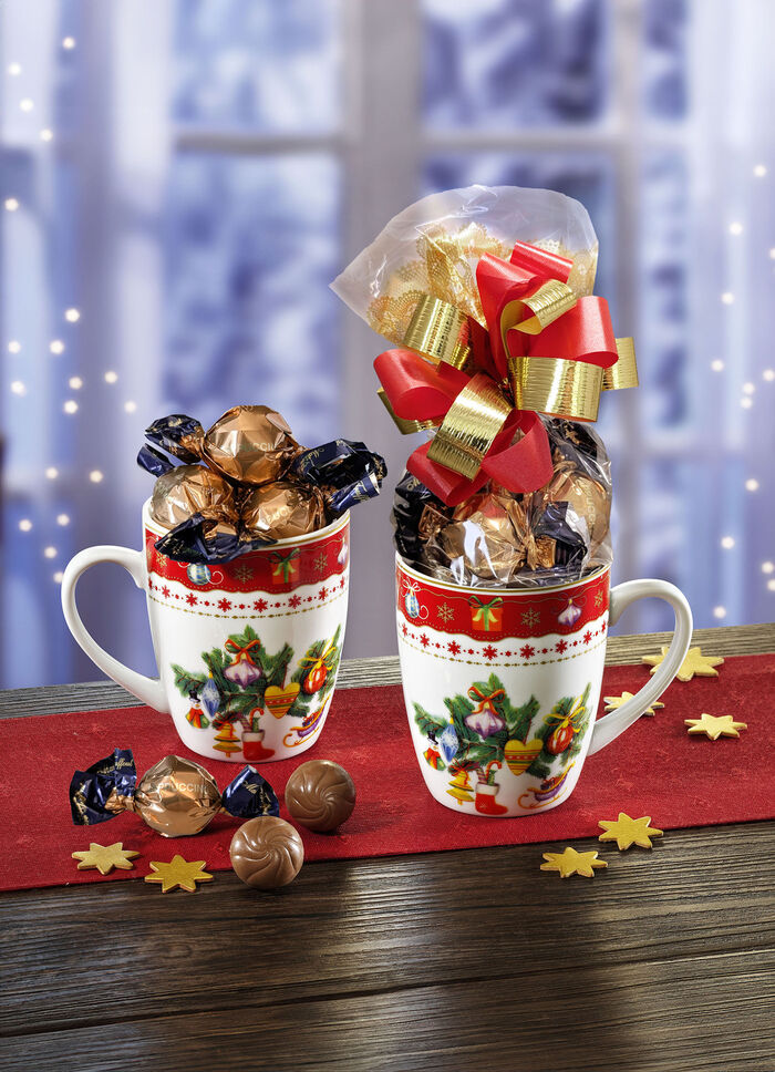 Weihnachtstasse, 2er-Set, inklusive süsser Füllung 