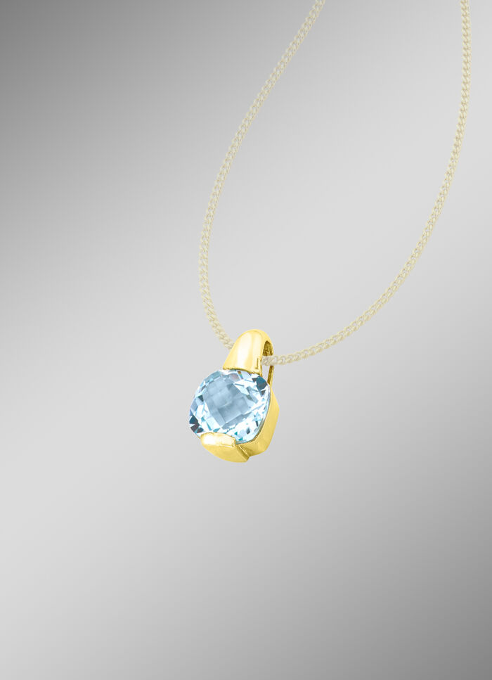 Moderner Anh&auml;nger mit Blautopas 