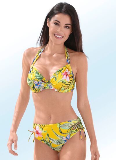 Bikini mit B&uuml;gel, H&ouml;schen seitlich raffbar 