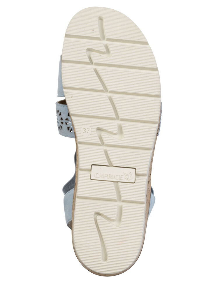 ELENA EDEN, sommerliche Damen-Sandalen, Weite G, mit herausnehmbarem Fussbett JEANS