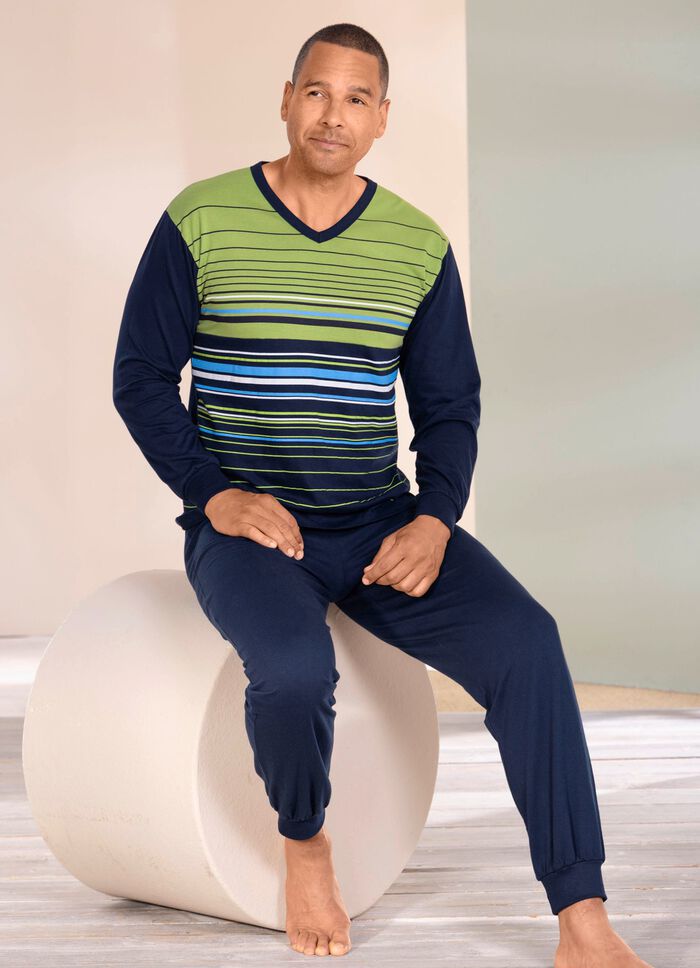 Pyjama mit V-Ausschnitt 