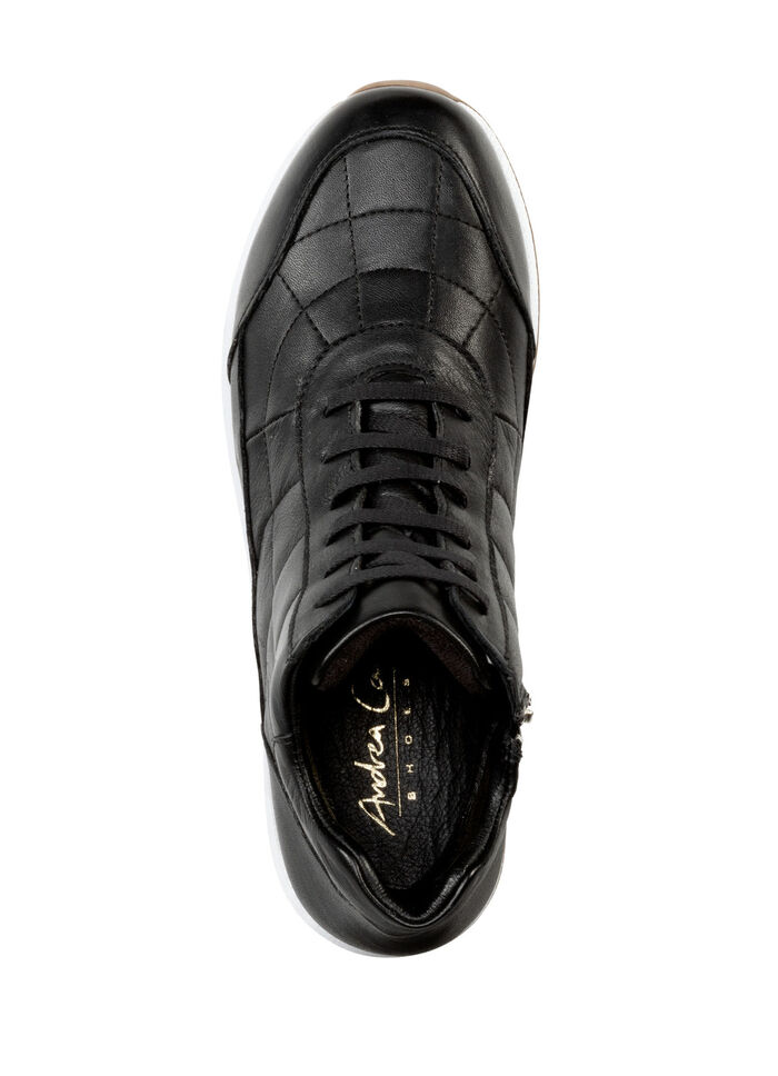 Andrea Conti Schnür-Bootie mit trendiger Steppung SCHWARZ