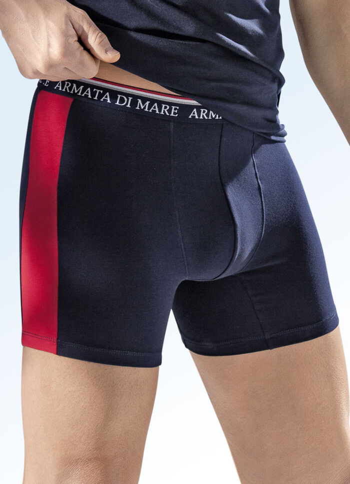 Viererpack Pants mit Kontrasteinsätzen 