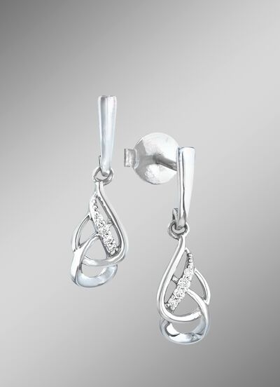 Nostalgische Ohrstecker aus Platin 