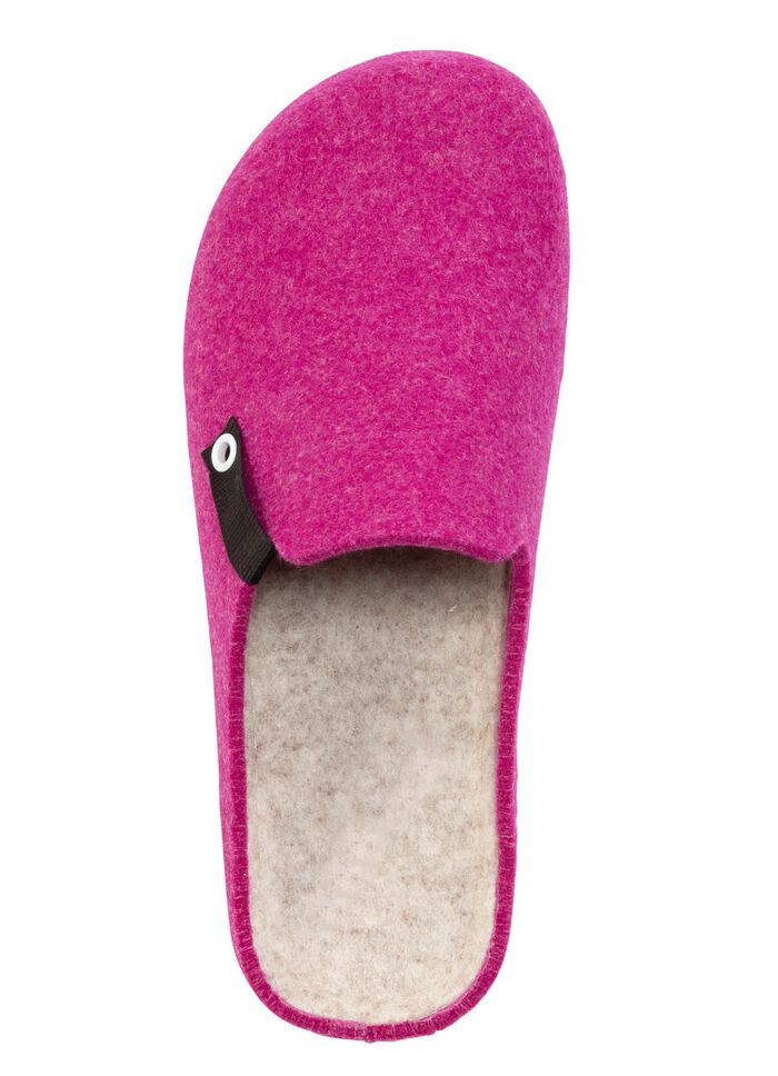 Laurina, trendige Damen-Hausschuhe, Weite G, mit anatomisch geformtem Fussbett PINK