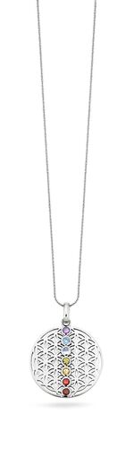 Chakra Anh&auml;nger aus Silber mit Edelsteinen 