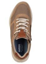 Sportliche Herren-Schn&uuml;rschuhe, Weite H, mit herausnehmbarem Fussbett BEIGE