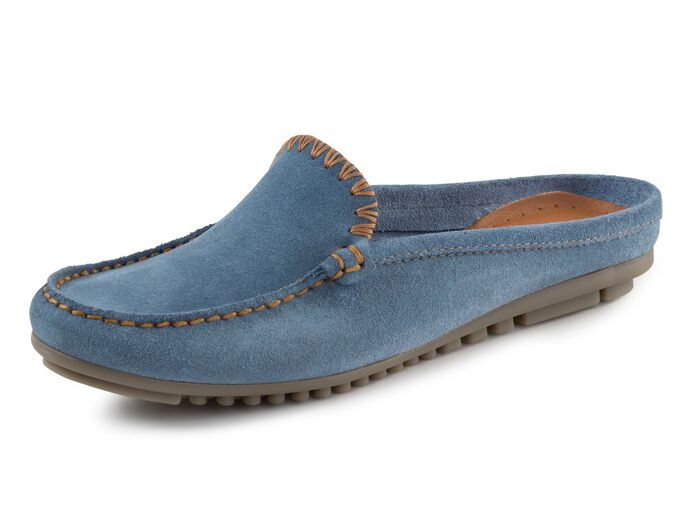 ELENA EDEN Mokassin-Sabot aus Veloursleder 