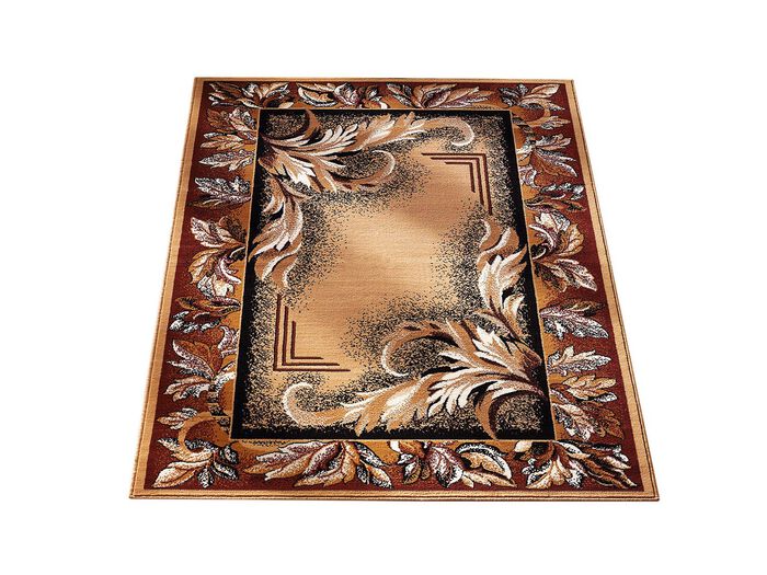 Br&uuml;cken, Teppiche und Bettumrandung mit floralem Dessin BEIGE BORD&Uuml;RE