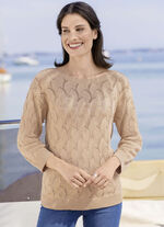 Pullover in aufwendigem Mustermix 