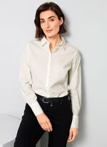 Bluse mit Hemdkragen ECRU