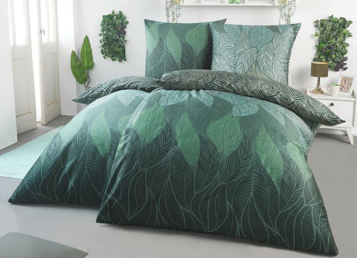 Bettwäsche-Garnitur TANNENGRÜN