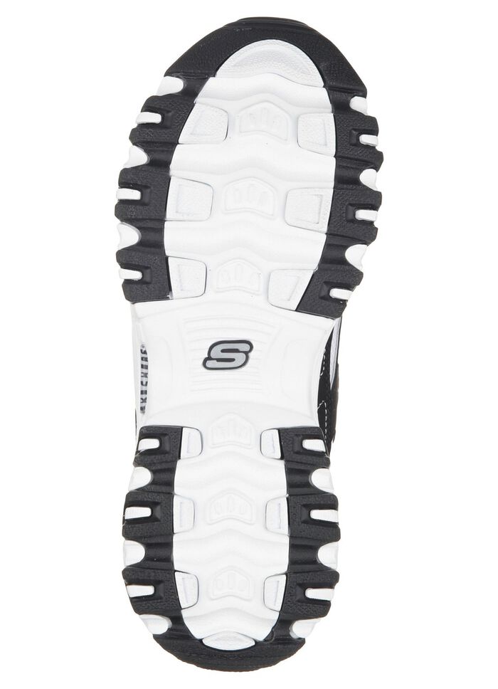 SKECHERS, sportliche Damen-Sneaker, mit herausnehmbarem Fussbett SCHWARZ-WEISS