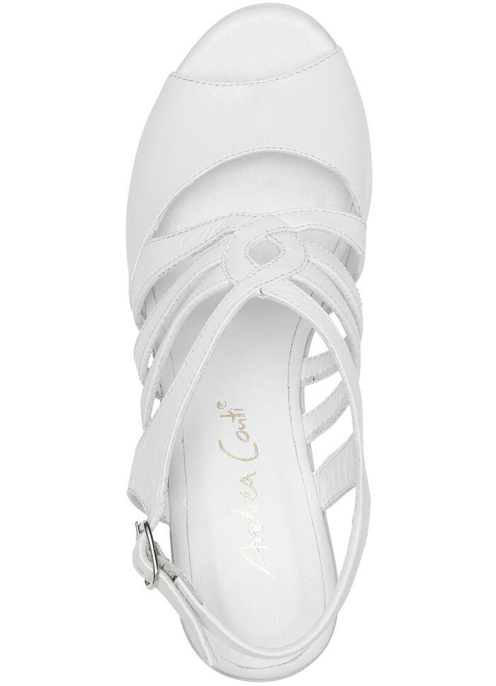 Andrea Conti Sandalette aus Nappaleder WEISS