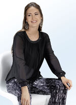 Tunika mit funkelnden Strasssteinchen 