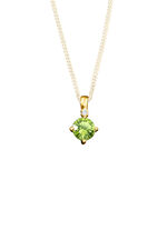Anhänger mit echt Peridot und Diamanten 