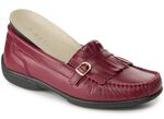 ELENA EDEN, klassische Damen-Slipper, Weite H, mit herausnehmbarem Lederfussbett BORDEAUX