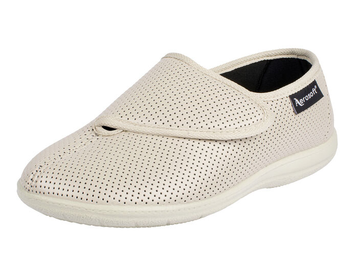 Aerosoft Flex Damen-Klettschuh in Weite H für den kräftigen Fuss BEIGE